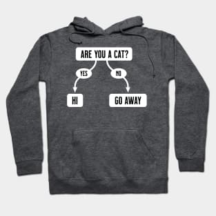 Are You A Cat - Funny, Cute Flowchart Hoodie